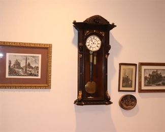 Wall Clock and Vintage Photos
