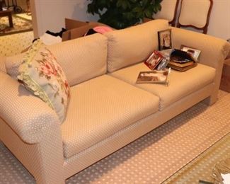Upholstered Sofa with Accent Pillows