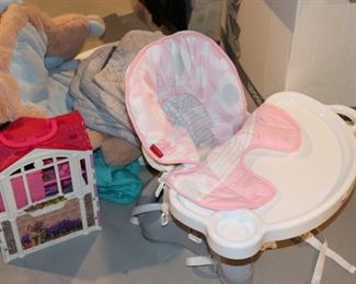 High Chair and Toys