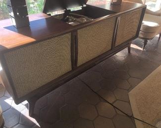 Danish Modern Stereo/ Record Player Console. 