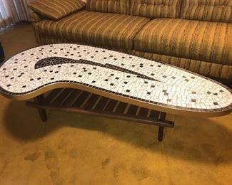 Mid Century Kidney Shaped Coffee Table 