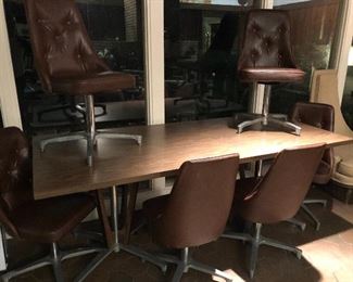 1960s Table & (6)Chairs 