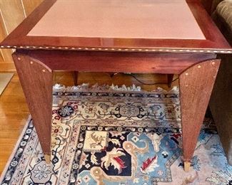 Inlaid contemporary game table