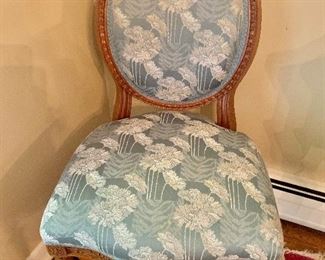 8 side and 2 armed continental carved dining chairs