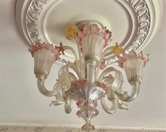 Venetian glass chandelier