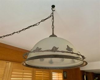 Vintage swagger light fixture