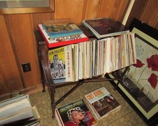 Hundreds of record albums