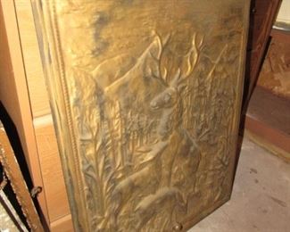 Steel fireplace cover
