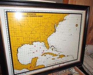 Magnetic Hurricane Tracking map