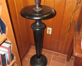 Antique ebony pedestal