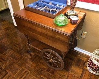 Vintage Maple Teacart 