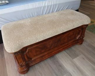 upholstered cedar chest