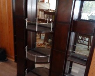 inside of a locking bar/liquor cabinet