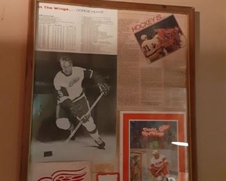 Gordie Howe  poster with stats.