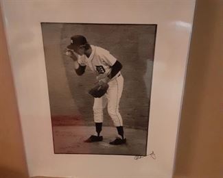 Mark Fidrych photo signed 