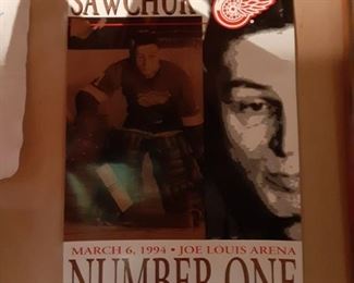 Stroh Brewery poster featuring Terry Sawchuck