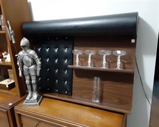 Wall mount bar/ beverage shelving