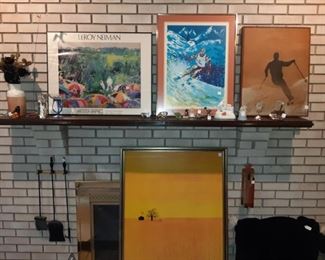 Leroy Neiman Signed Poster Golf Theme 