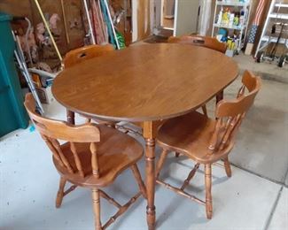 Maple table and 4 chairs