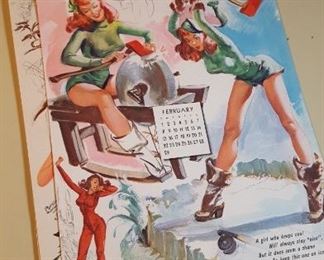 50 pages of Vintage Pin Up Art