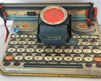 Childs Antique Toy Typewriter
