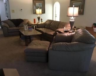 Leather Living Room Set
