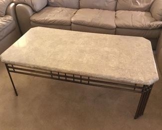 3 Matching Marble Top Tables