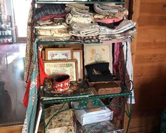 old linens and aprons