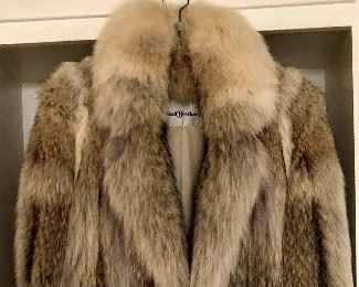 Blue Coyote Fur Coat