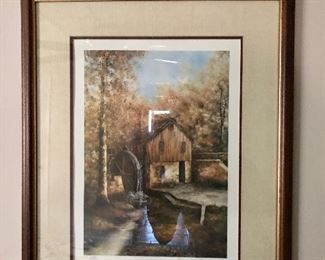 Mill picture; signed and numbered Sherry Masters 210/1000