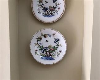Vintage china plates signed