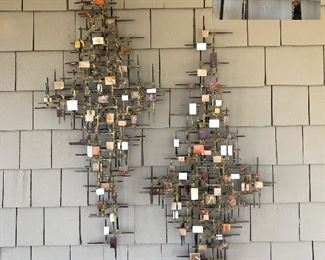 Original metal Art pieces signed by maker: SANTORA