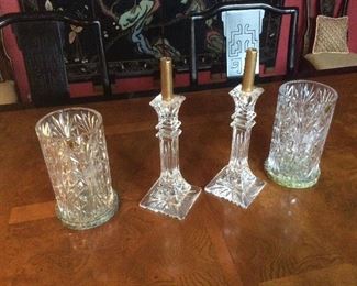 Waterford candle sticks 