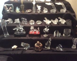 Lots of Lalique glass