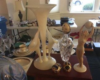 Steuben ivrene pulpit vase.  