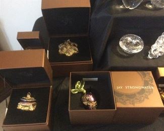 Jay strongwater  ornaments 