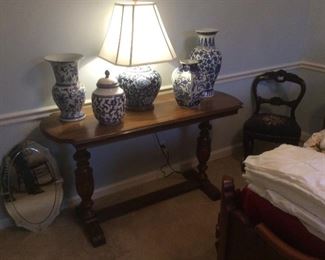 Newer blue and white decor