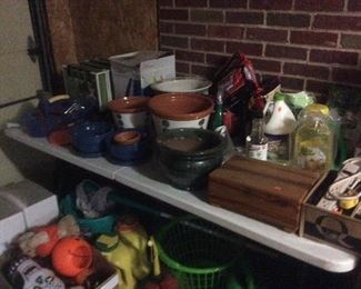 Garden pots and tools