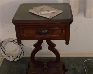 1 OF MANY ANTIQUE SIDE TABLES