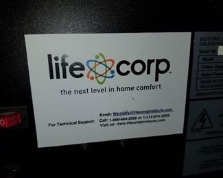 Life Corp. Heaters in next pic.