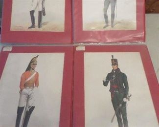 Soldier Prints - Red Matting
