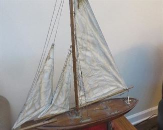 Antique Model Sail Clipper Ship

