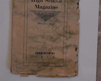Lots of Greenville, Texas memorabilia