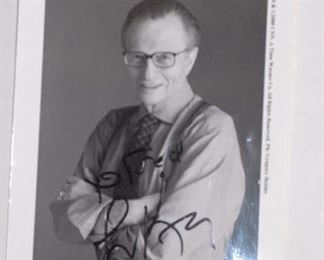 Larry King autograph