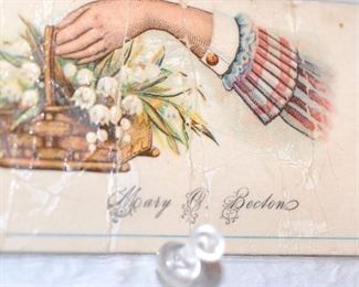Greenville resident Mary Becton calling card