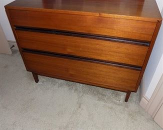 mid century 3 drawer chest