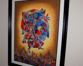 Antole Krasnyansky "Blue Bird" signed/numbered litho
