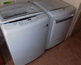 LG washer and LG electric dryer pair