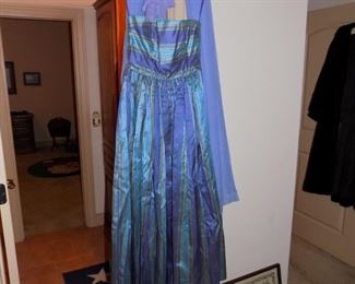 vintage Marshall Fields silk gown