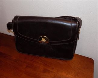 vintage leather handbag from Italy